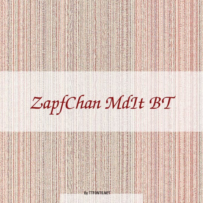 ZapfChan MdIt BT example